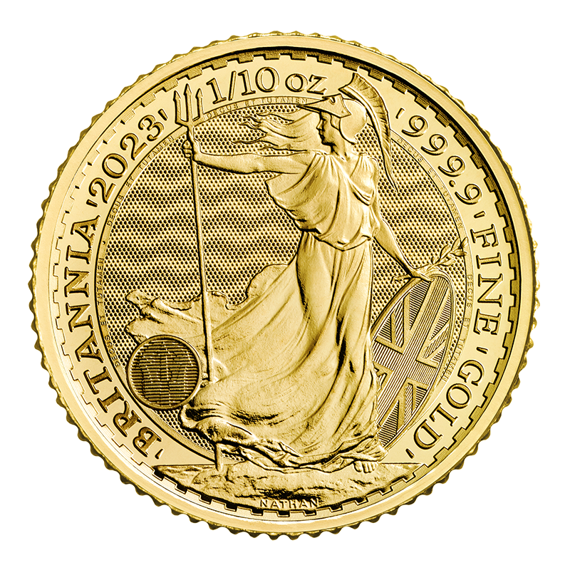 Image for 1/10 oz. Gold Britannia Coin (2023) from TD Precious Metals